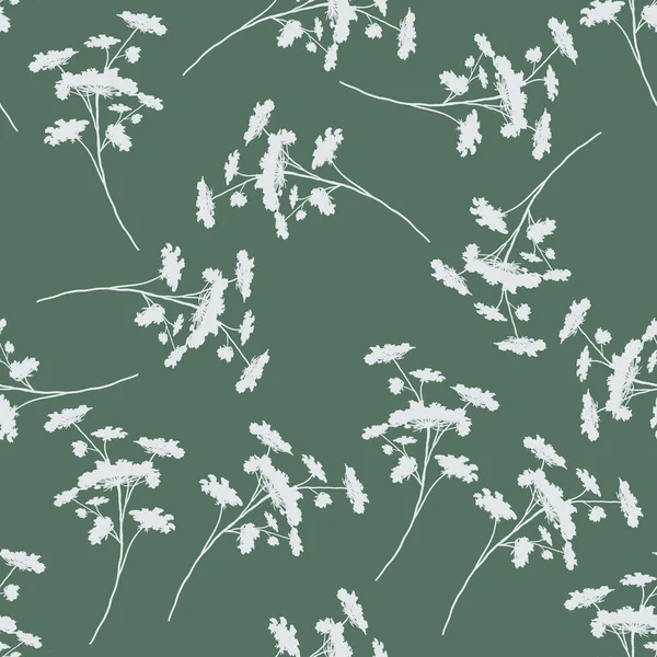 Botanikus Zökkenőmentes Minta Növény Textúra Szövet Csomagolás Tapéta Papír Dekoratív — Stock Fotó