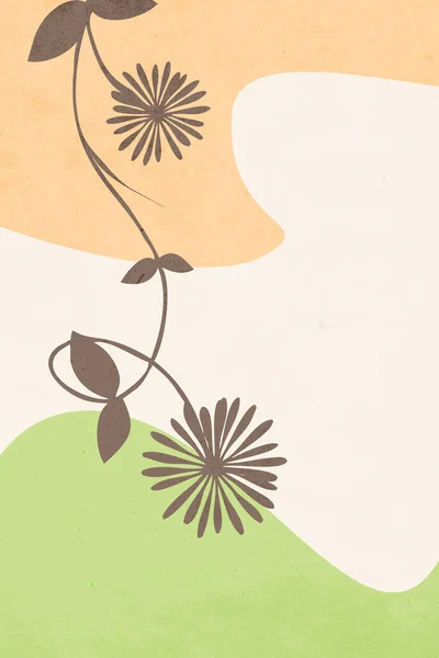Botanische Poster Hedendaagse Kunst Poster Abstract Patroon Voor Print Cover — Stockfoto