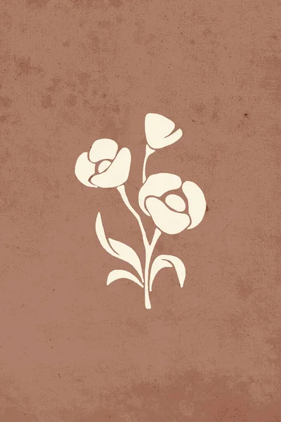 Botanical wall art. Design for print, cover, wallpaper, social media. Flowers , Leaves  in the illustration. Vintage