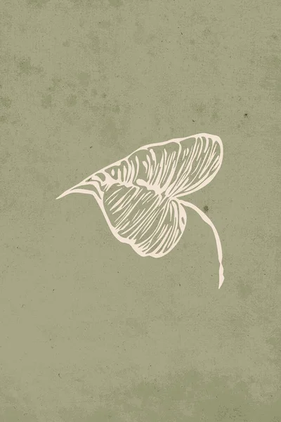 Botanical Wall Art Design Print Cover Wallpaper Social Media Leaves — Fotografia de Stock