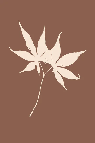 Minimalistische Botanische Illustratie Voor Print Muurdecoratie Behang Home Decor Bloemen — Stockfoto