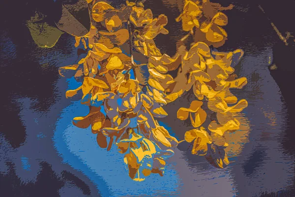 Εκτυπώσιμη Βοτανική Απεικόνιση Διακόσμηση Σπιτιού Διακόσμηση Τοίχου Κορνιζαρισμένες Φωτογραφίες Λουλούδι — Φωτογραφία Αρχείου