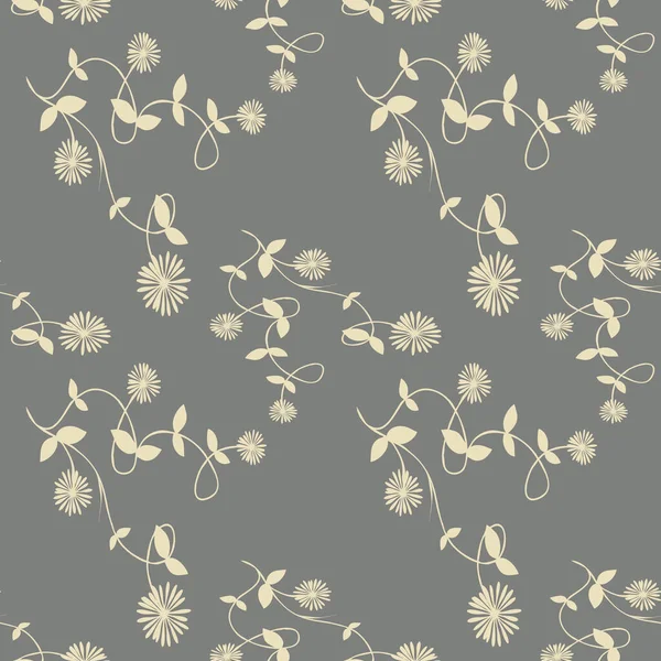 Minimalistic Seamless Background Decorative Botanical Pattern Paper Cover Fabric Interior — Stock Photo, Image