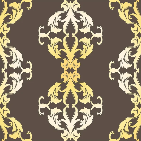 Luxuriöser Hintergrund Auf Braunem Hintergrund Materialdesign Für Kleider Tapeten Teppiche — Stockvektor
