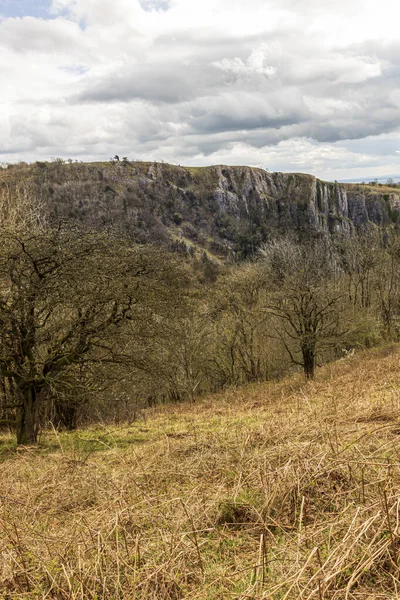 Cheddar Gorge Mendip Hills Somerset Engeland April 2021 Landschap Een — Stockfoto