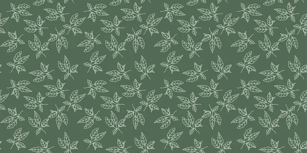 Fond Botanique Sans Couture Motif Décoratif Pour Couverture Tissu Design — Image vectorielle