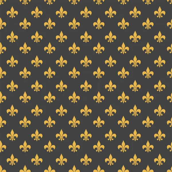 无缝隙装饰图案 用于包装纸 墙纸等 黑色背景上的黄色东方形状 — 图库照片