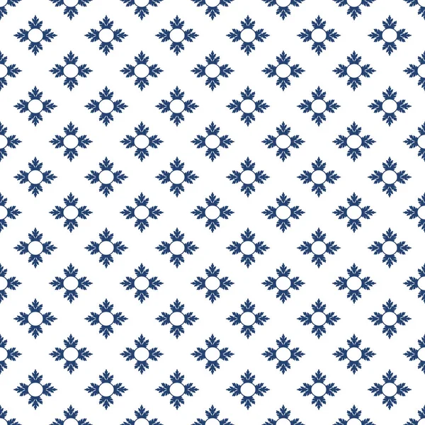 Zökkenőmentes Dekoratív Háttér Anyagokhoz Papírokhoz Tapétákhoz Navy Blue Pattern Fehér — Stock Fotó