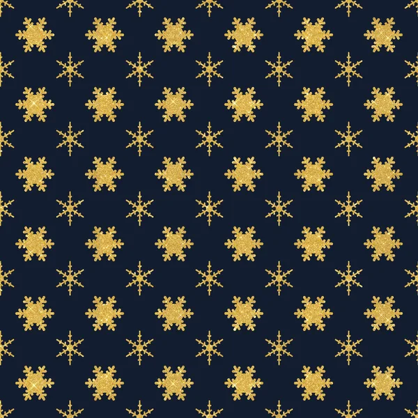 Golden Seamless Pattern Christmas Use Wrapping Paper Fabrics Wallpapers Merry — Stock Photo, Image