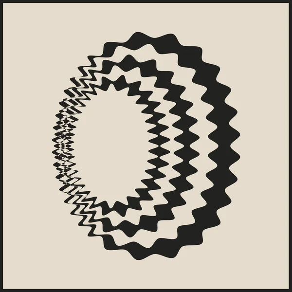 ポスター Tシャツプリント カバー バナーのための最小限の幾何学的イラスト 単純な幾何学線 — ストック写真