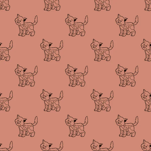 Childish Pattern Funny Animals Baby Texture Fabrics Packaging Textiles Wallpapers — Stock Photo, Image