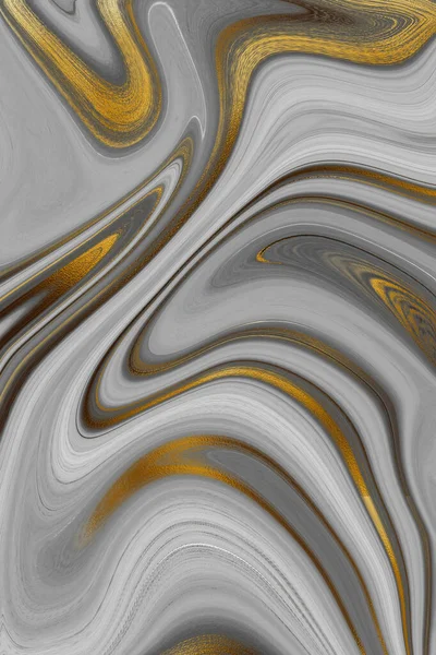 Luxe Achtergrond Met Golvende Lijnen Artistieke Textuur Met Gouden Elementen — Stockfoto