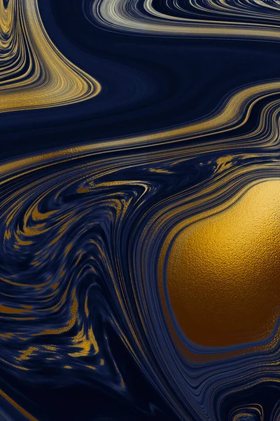 Розкішний Військово Морський Синій Золотий Фон Художня Текстура Листівок День — стокове фото