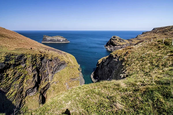 Boscastle Cornwall Reino Unido Europa Hermoso Paisaje Costero Vista Las —  Fotos de Stock