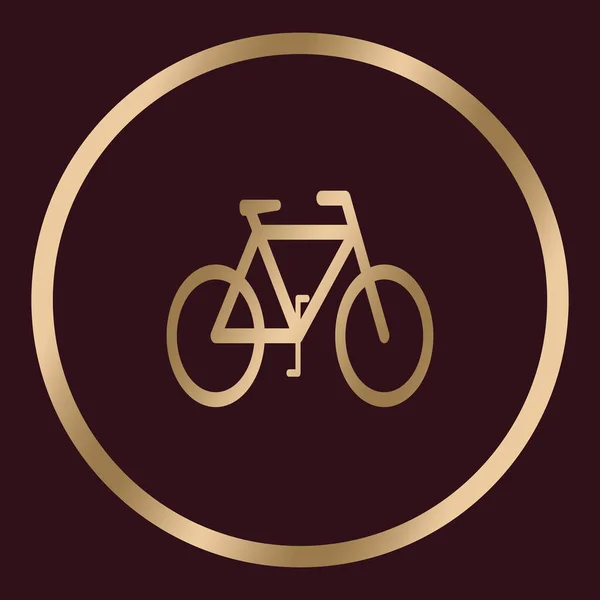 Golden Company Logo Een Bourgogne Achtergrond Visitekaartontwerp Vector Illustratie Fiets — Stockvector