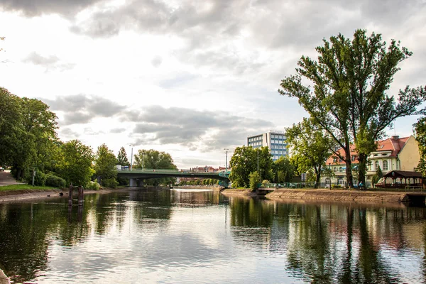 Bydgoszcz Poland May 2019 布尔达河上的风景 Bydgoszcz市的建筑 — 图库照片
