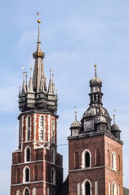 3 Kasım 2018, Krakow Polonya. Krakow 'un Eski Kasabasında Mimarlık. 