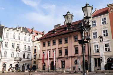 3 Kasım 2018, Krakow Polonya. Krakow 'un Eski Kasabasında Mimarlık. 