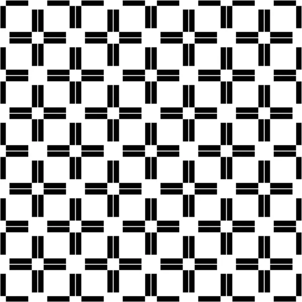 Bezproblémový Vzorec Černobílý Dekorativní Pozadí Pro Papír Tkaniny Tapety — Stockový vektor