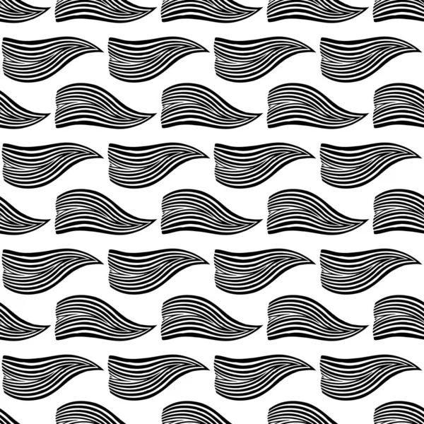 Бесшовный Шаблон Черное Белое Декоративный Фон Бумаги Тканей Обоев — стоковый вектор