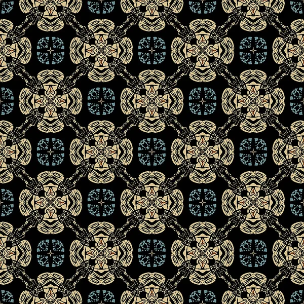 Oriental Art Deco Seamless Pattern. Design for printing on textiles, wallpapers, backgrounds