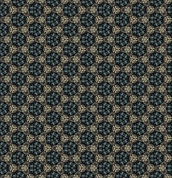 Oriental Art Deco Seamless Pattern. Design for printing on textiles, wallpapers, background. Gold ornament on a black background. The tiles can be combined with each other.