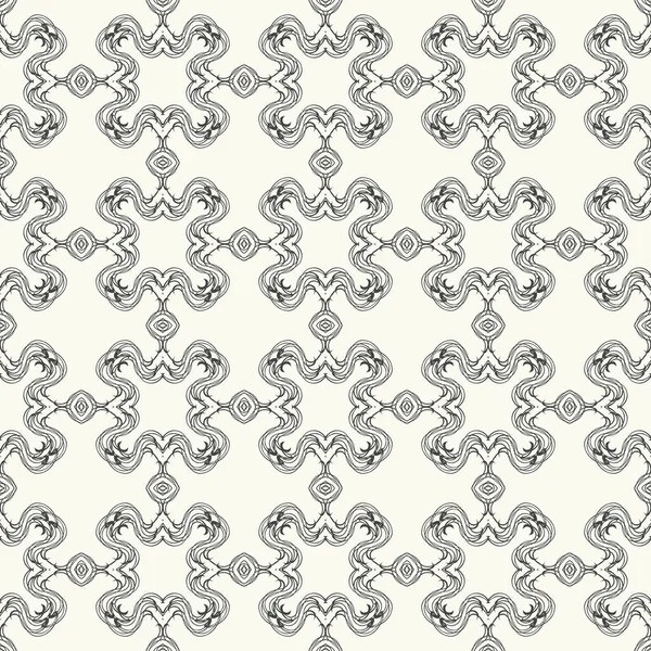 Geometrický Bezešvý Vzor Jednoduchý Otisk Tkanině Černobílý Tisk Vhodné Pro — Stock fotografie