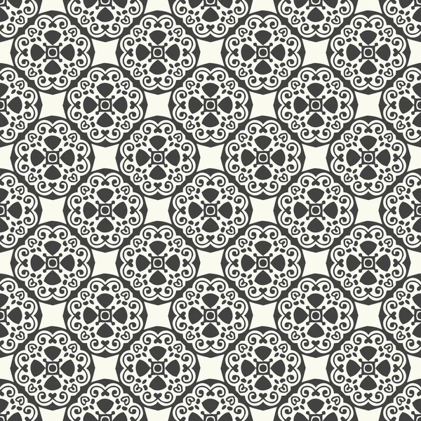Modern Stijlvol Zwart Wit Patroon Herhalende Vormen Geschikt Voor Wallpapers — Stockfoto