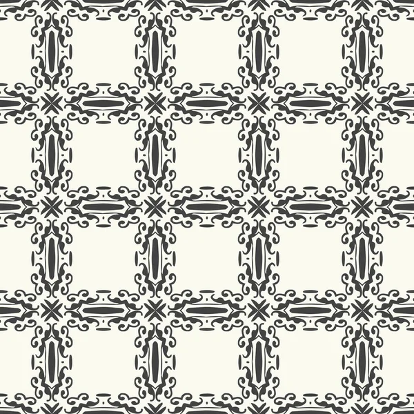 Dekorativní Bezešvé Černobílý Vzor Pro Tapety Tkaniny Design Dlaždice Lze — Stock fotografie
