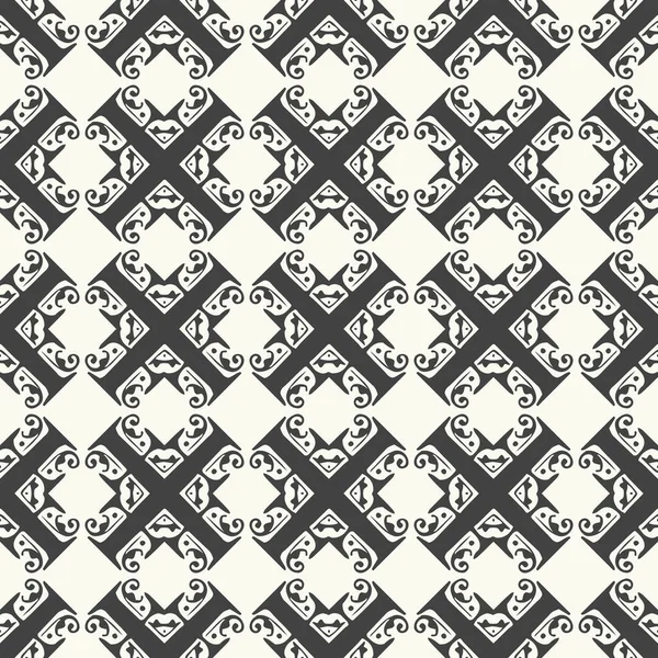 Декоративний Безшовний Чорно Білий Візерунок Шпалер Тканин Дизайну Плитки Можна — стокове фото