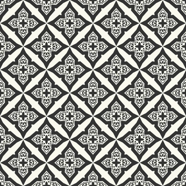 Black White Oriental Seamless Pattern Wallpapers Fabrics Design Tiles Can — Stock Photo, Image