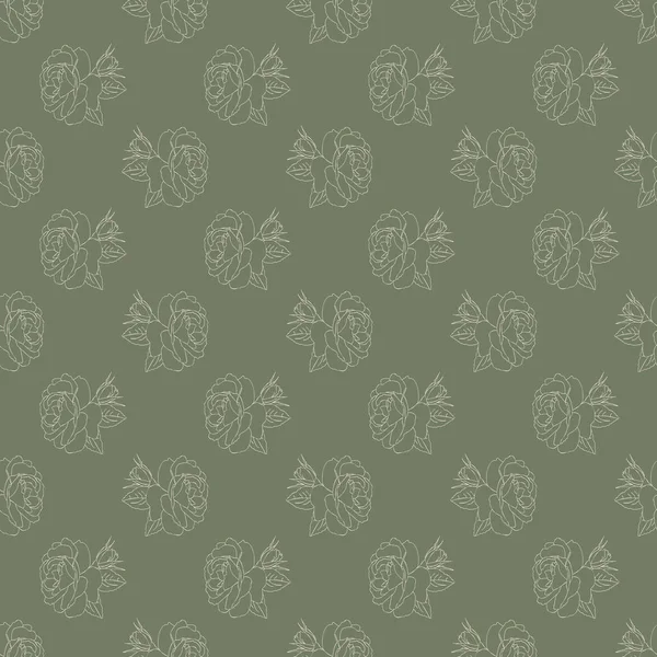 Seamless Botanical Background Pattern Paper Cover Fabric Interior Design Material — Stock Photo, Image