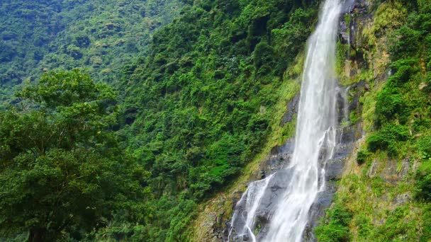 Cascada Din Munte Districtul Wulai New Taipei City Taiwan — Videoclip de stoc