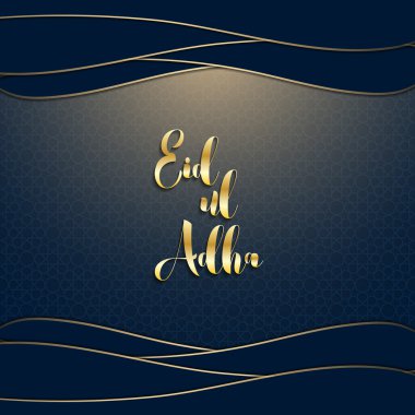 Müslüman toplum festivali Kurban Bayramı (Kurban Bayramı) güzel tebrik kartı 