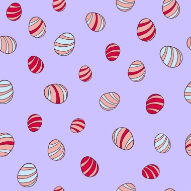 Dikişsiz desen Paskalya yortusu yumurta.