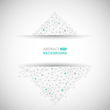 Soyut dağ düşük Poli tarzı. Vektör çizim.