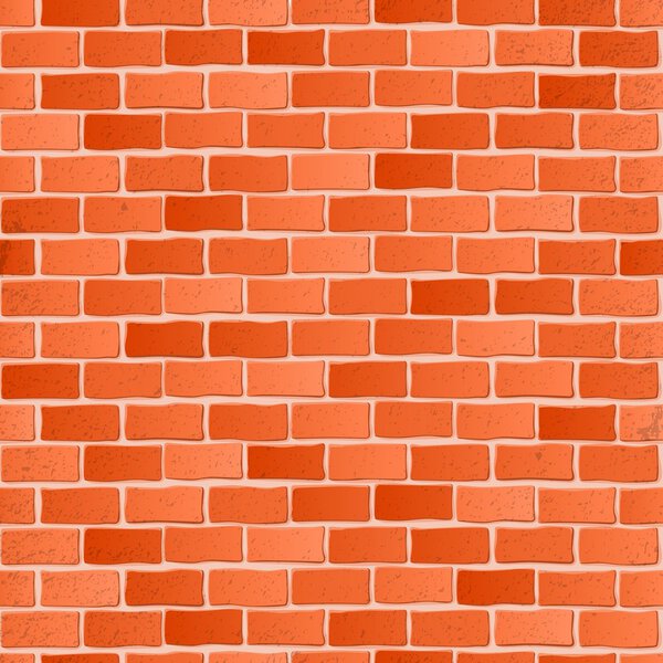 Seamless texture. Red brick white wall. Vector illustration.