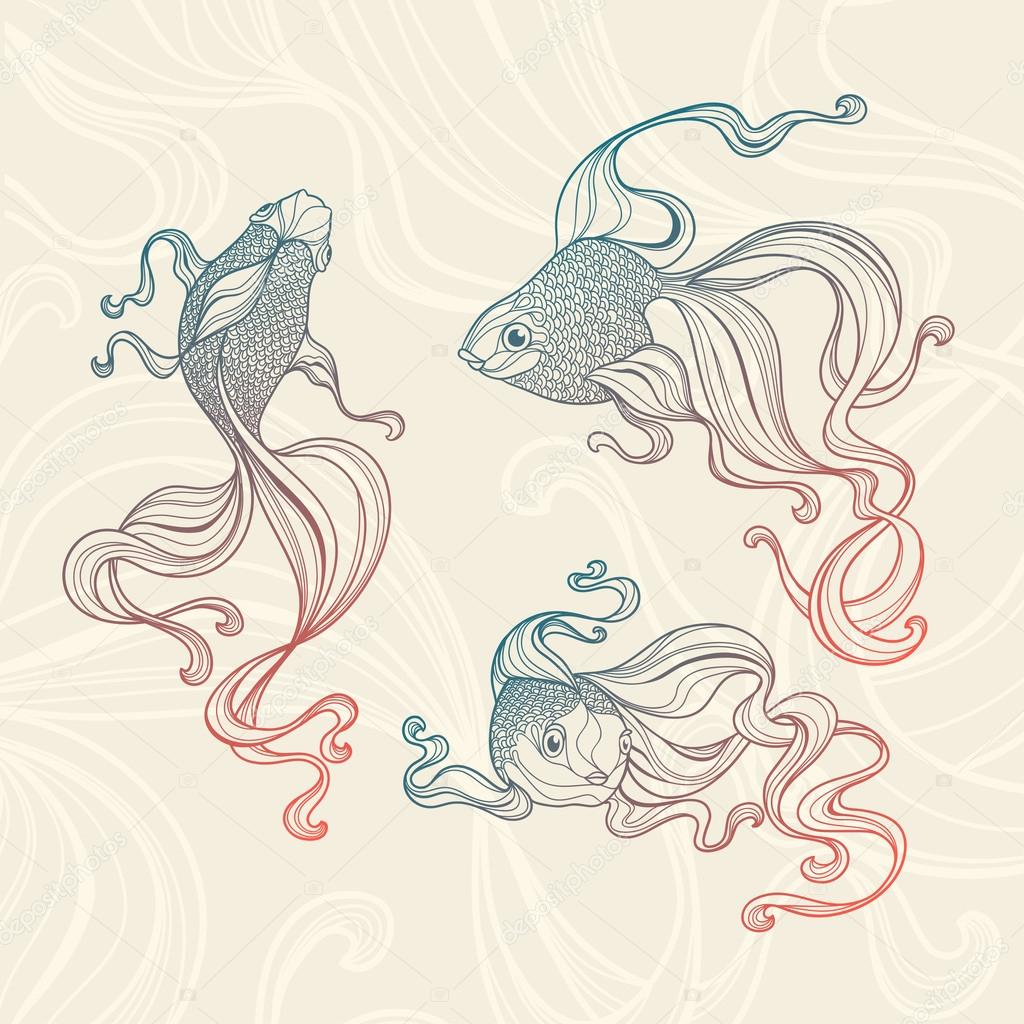 Goldfishes illustration