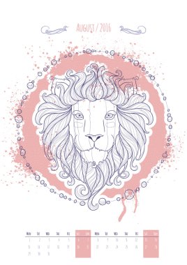 Astrolojik burcu. Leo.