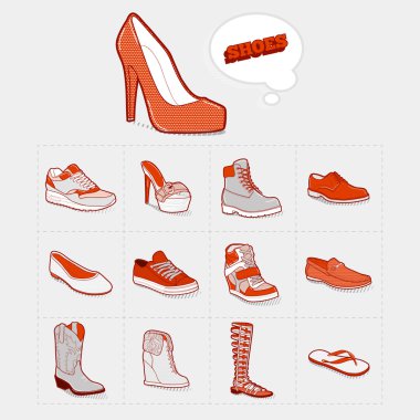 Icon collection Ayakkabı