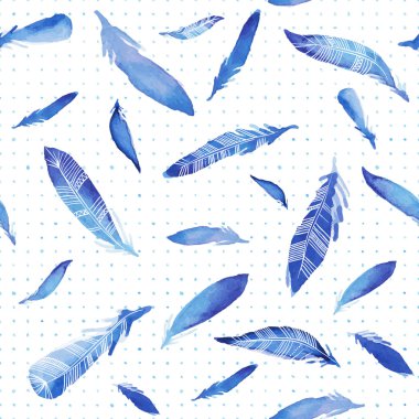 Sulu Boya desen tüyler.