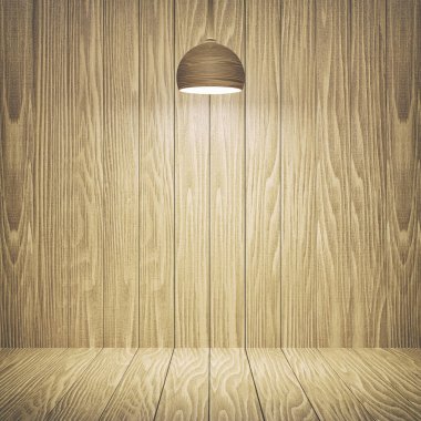 Ahşap masa üstü ahşap tahta zemin üzerinde ampul, dükkan ürünü görüntüleme veya tasarım anahtar görsel arka plan konsepti.