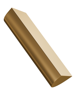 Altın çeyreklik silindir çubuk soyut şekil ve altın parlak metalik kavisli kama yapı, 3d illüstrasyon