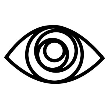 All Seeing Eye. Providence magic symbol in boho style. Astrology, occult and tribal, esoteric and alchemy sign. Vector clipart