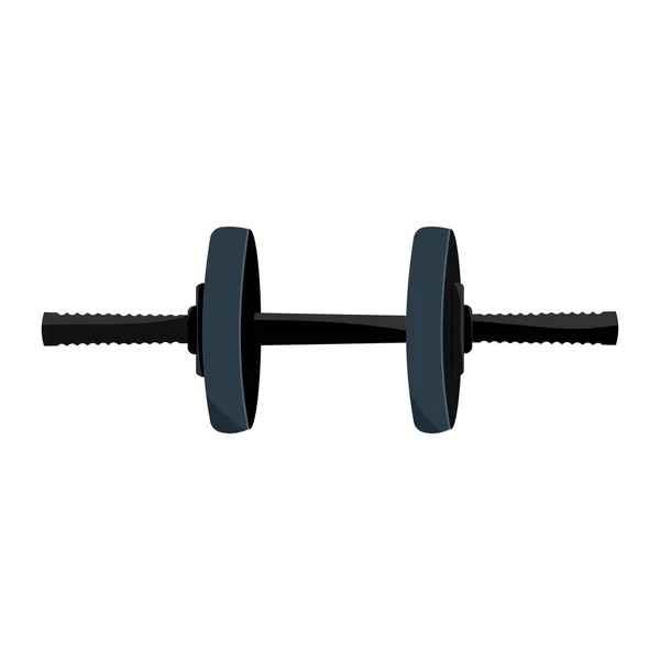 Dumbbells isolated on a white background. Dumbbell vector icon. — Stock Vector
