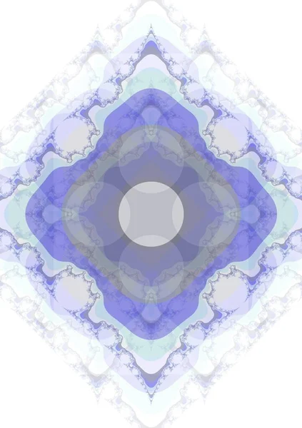 Un hermoso caleidoscopio abstracto inusual en delicados tonos lila y lavanda, una hermosa ilustración. Flor brillante con elementos de gráficos fractales —  Fotos de Stock