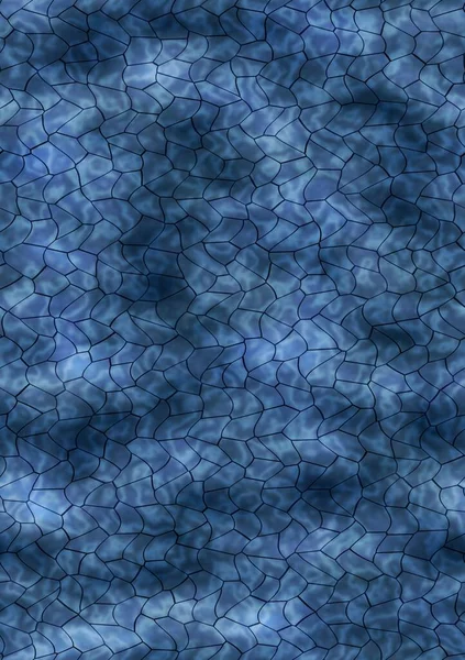 Forma curva panal negro en el fondo de la imitación de agua negro y azul con reflejos de luz —  Fotos de Stock