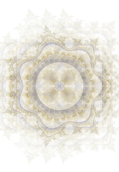 아름다운 추상적 패턴, 스카프와 숄에 대한 완벽 한 삽화. 프랙탈 그래픽의 요소가 들어 있는 밝은 꽃 — 스톡 사진