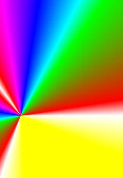 Fondo arcobaleno con un accento a forma di cono, — Foto Stock