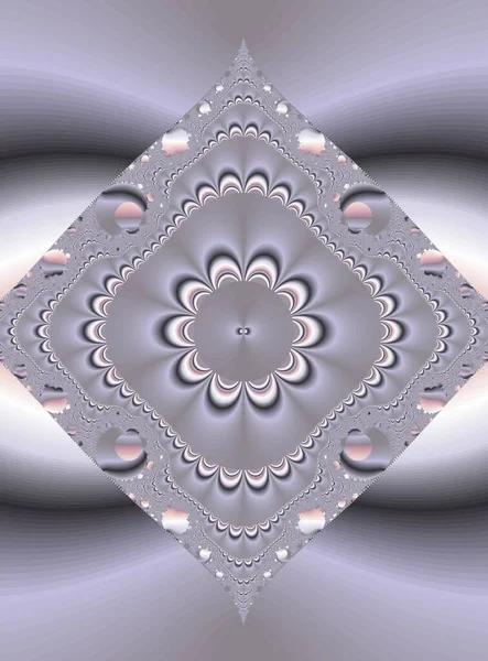 Fractal Pattern, λουλούδι, αποκλειστικά γραφικά, δημιουργικός σχεδιασμός ενός αφηρημένου σχεδίου με fractal γραφικά στοιχεία — Φωτογραφία Αρχείου